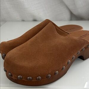 Steve Madden Studded Suede Clogs, never worn